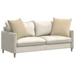 Casa si Gradina - Textile si covoare - Perne si pilote - Perne decorative - Perne pentru canapea 2 pcs Crem 60 x 60 cm tesatura - Infinity.ro