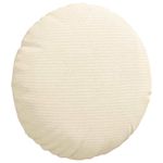 Casa si Gradina - Textile si covoare - Perne si pilote - Perne decorative - Perne de Sezut 2 pcs Crem Ø 30 cm Tesatura din corduroy - Infinity.ro