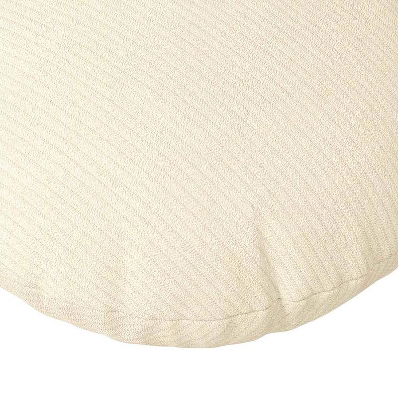 Casa si Gradina - Textile si covoare - Perne si pilote - Perne decorative - Perne de Sezut 2 pcs Crem Ø 30 cm Tesatura din corduroy - Infinity.ro