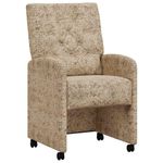 Casa si Gradina - Mobilier - Scaune si fotolii - Scaune - Scaune de dining cu roti 2 pcs Gri deschis 58 x 67 x 97 cm - Infinity.ro