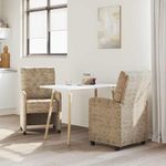 Casa si Gradina - Mobilier - Scaune si fotolii - Scaune - Scaune de dining cu roti 2 pcs Gri deschis 58 x 67 x 97 cm - Infinity.ro