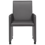 Casa si Gradina - Mobilier - Scaune si fotolii - Scaune - Scaune de dining 2 pcs Gri 57 x 66 x 94 cm Piele artificiala - Infinity.ro