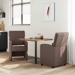 Casa si Gradina - Mobilier - Scaune si fotolii - Scaune - Scaune de dining 2 pcs Maro 58 x 65 x 98 cm Piele artificiala - Infinity.ro