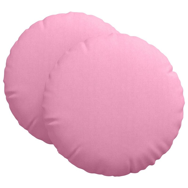 Casa si Gradina - Textile si covoare - Perne si pilote - Perne decorative - Perne de Sezut 2 pcs Roz Ø80 x 29 cm tesatura - Infinity.ro