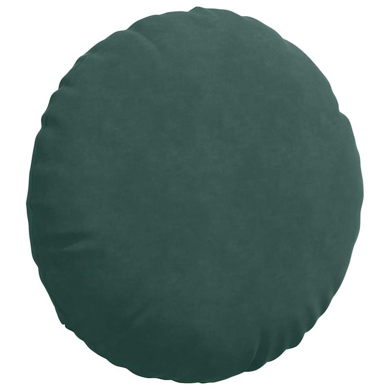 Casa si Gradina - Textile si covoare - Perne si pilote - Perne decorative - Perne de Sezut 2 pcs Verde inchis Ø80 x 29 cm Catifea - Infinity.ro