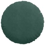Casa si Gradina - Textile si covoare - Perne si pilote - Perne decorative - Perne de Sezut 2 pcs Verde inchis Ø80 x 29 cm Catifea - Infinity.ro