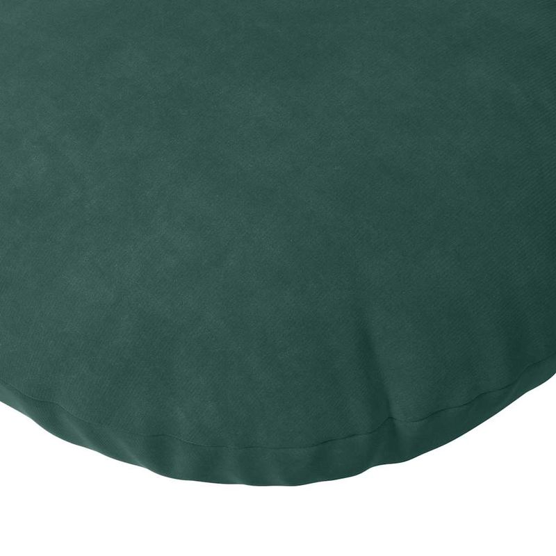 Casa si Gradina - Textile si covoare - Perne si pilote - Perne decorative - Perne de Sezut 2 pcs Verde inchis Ø80 x 29 cm Catifea - Infinity.ro