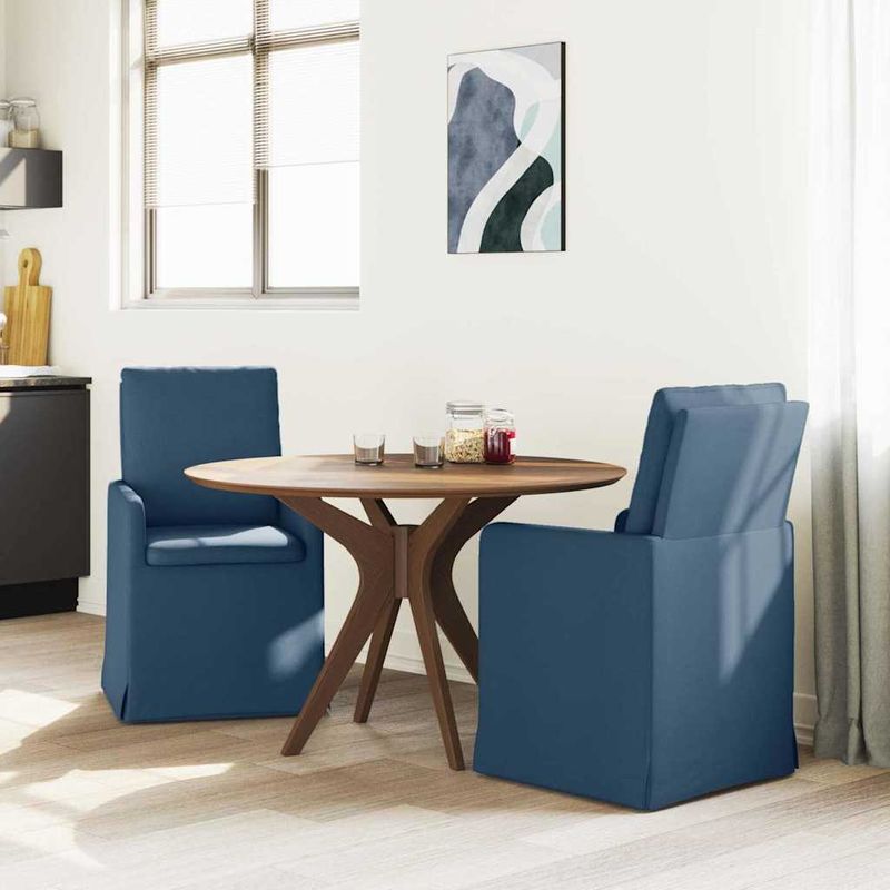 Casa si Gradina - Mobilier - Scaune si fotolii - Scaune - Scaune de dining 2 pcs albastru 57 x 67 x 98 cm tesatura - Infinity.ro