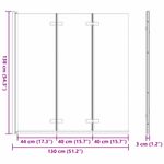 Casa si Gradina - Sanitare - Cazi si cabine de dus - Paravane si usi - Paravan dus Manual Negru 130 x 138 cm Sticla ESG si aluminiu - Infinity.ro