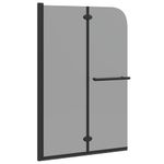 Casa si Gradina - Sanitare - Cazi si cabine de dus - Paravane si usi - Paravan dus Manual Negru 120 x 140 cm Sticla ESG si aluminiu - Infinity.ro