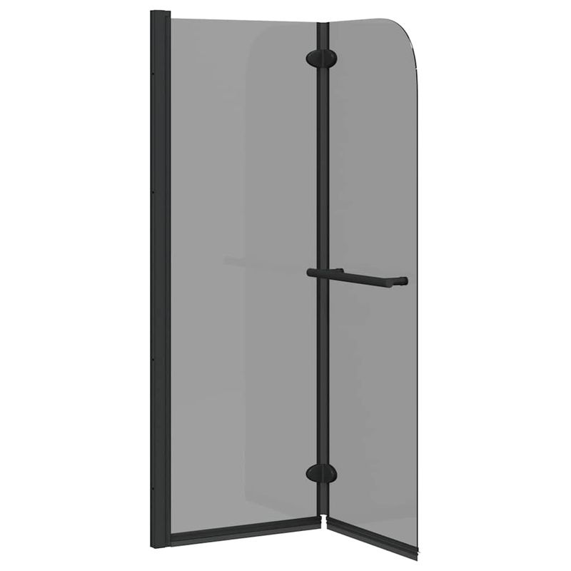 Casa si Gradina - Sanitare - Cazi si cabine de dus - Paravane si usi - Paravan dus Manual Negru 120 x 140 cm Sticla ESG si aluminiu - Infinity.ro