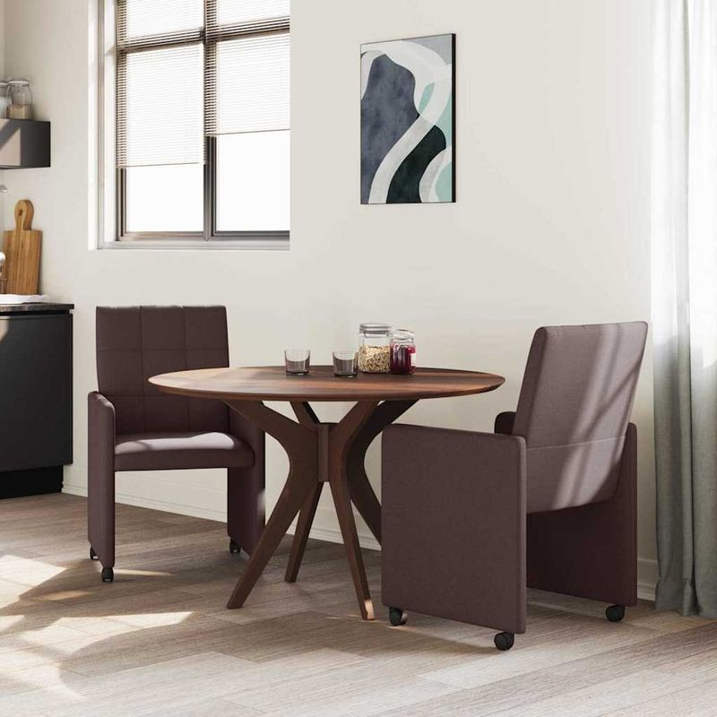 Casa si Gradina - Mobilier - Scaune si fotolii - Scaune - Scaune de dining 2 pcs Maro inchis 58 x 65 x 94 cm tesatura - Infinity.ro