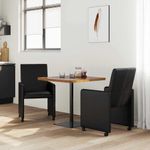 Casa si Gradina - Mobilier - Scaune si fotolii - Scaune - Scaune de dining 2 pcs Negru 57 x 66 x 94 cm Piele artificiala - Infinity.ro