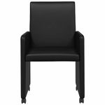 Casa si Gradina - Mobilier - Scaune si fotolii - Scaune - Scaune de dining 2 pcs Negru 57 x 66 x 94 cm Piele artificiala - Infinity.ro