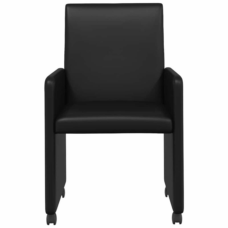 Casa si Gradina - Mobilier - Scaune si fotolii - Scaune - Scaune de dining 2 pcs Negru 57 x 66 x 94 cm Piele artificiala - Infinity.ro