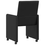 Casa si Gradina - Mobilier - Scaune si fotolii - Scaune - Scaune de dining 2 pcs Negru 57 x 66 x 94 cm Piele artificiala - Infinity.ro