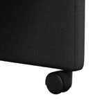 Casa si Gradina - Mobilier - Scaune si fotolii - Scaune - Scaune de dining cu roti 2 pcs Negru 57 x 67 x 95 cm tesatura - Infinity.ro