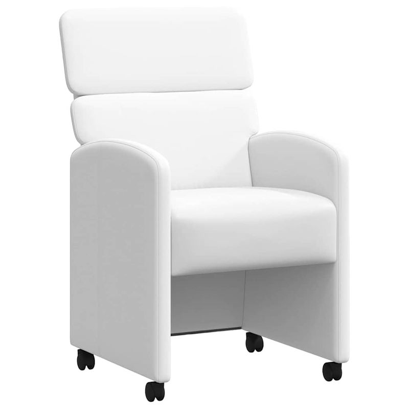 Casa si Gradina - Mobilier - Scaune si fotolii - Scaune - Scaune de dining 2 pcs Alb 58 x 65 x 98 cm Piele artificiala - Infinity.ro