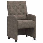 Casa si Gradina - Mobilier - Scaune si fotolii - Scaune - Scaune de dining cu roti 2 pcs Gri inchis 58 x 67 x 97 cm - Infinity.ro