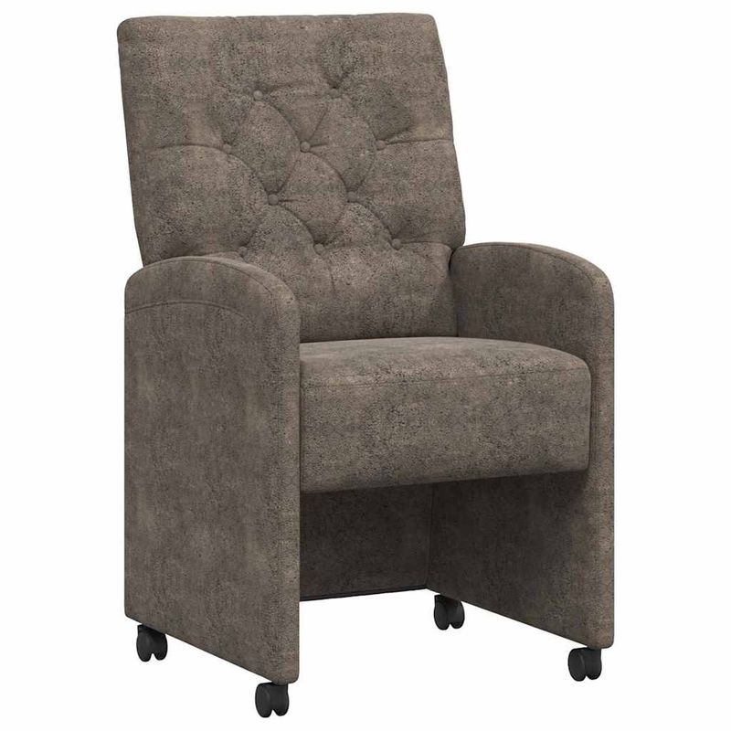 Casa si Gradina - Mobilier - Scaune si fotolii - Scaune - Scaune de dining cu roti 2 pcs Gri inchis 58 x 67 x 97 cm - Infinity.ro