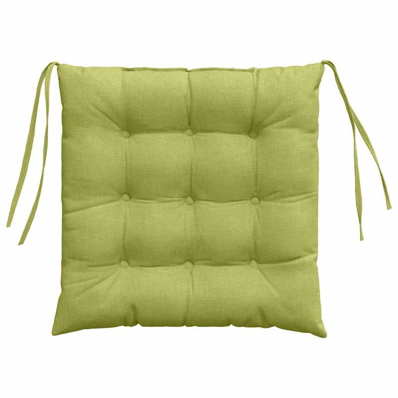 Casa si Gradina - Textile si covoare - Perne si pilote - Perne decorative - Perne de Sezut 2 pcs Verde deschis 40 x 40 x 6 cm tesatura - Infinity.ro