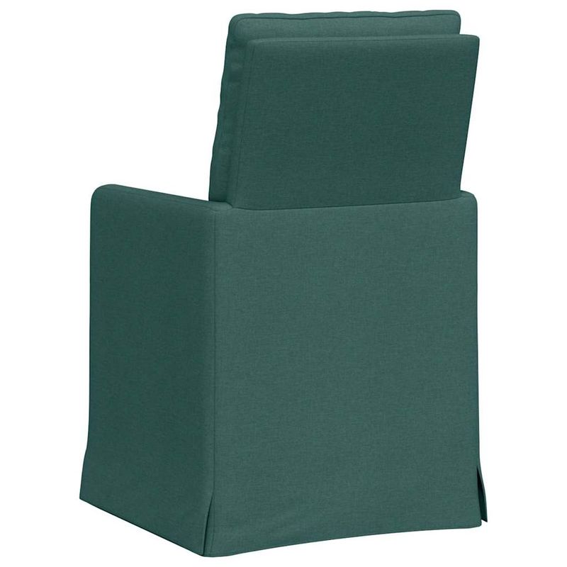Casa si Gradina - Mobilier - Scaune si fotolii - Scaune - Scaune de dining 2 pcs Verde inchis 57 x 67 x 98 cm tesatura - Infinity.ro