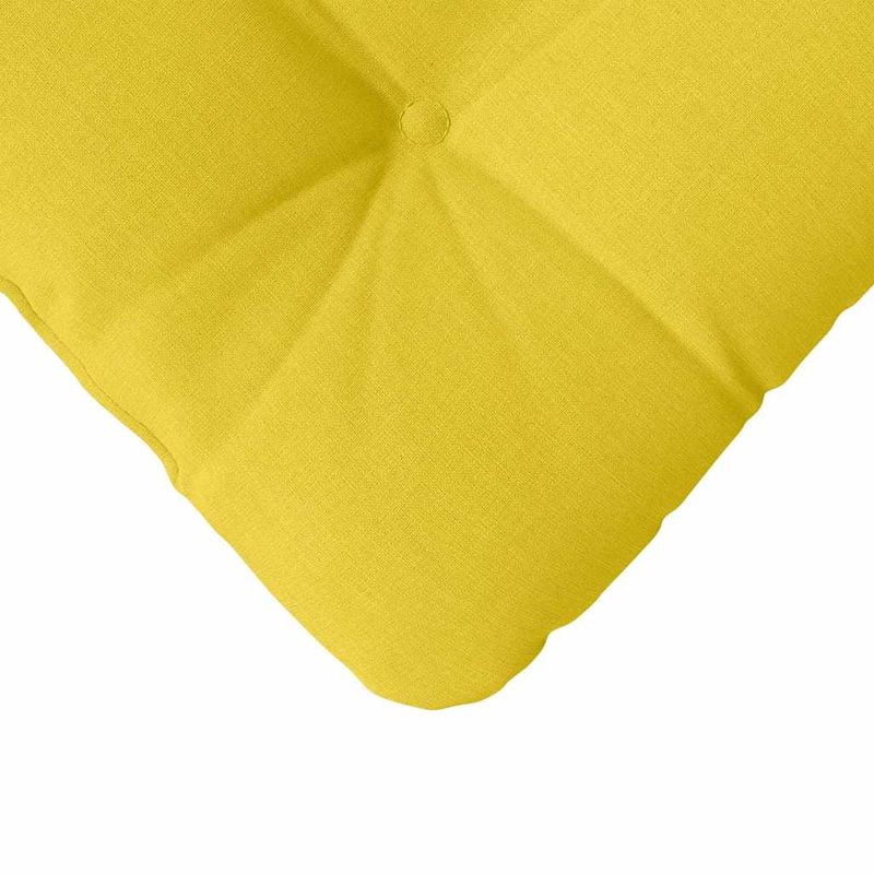 Casa si Gradina - Textile si covoare - Perne si pilote - Perne decorative - Perne de Sezut 4 pcs Galben Deschis 40 x 40 x 12 cm tesatura - Infinity.ro