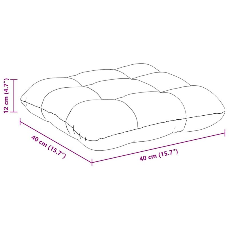 Casa si Gradina - Textile si covoare - Perne si pilote - Perne decorative - Perne de Sezut 4 pcs Maro 40 x 40 x 12 cm tesatura - Infinity.ro