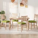 Casa si Gradina - Textile si covoare - Perne si pilote - Perne decorative - Perne de Sezut 4 pcs Verde deschis 45 x 45 x 12 cm tesatura - Infinity.ro