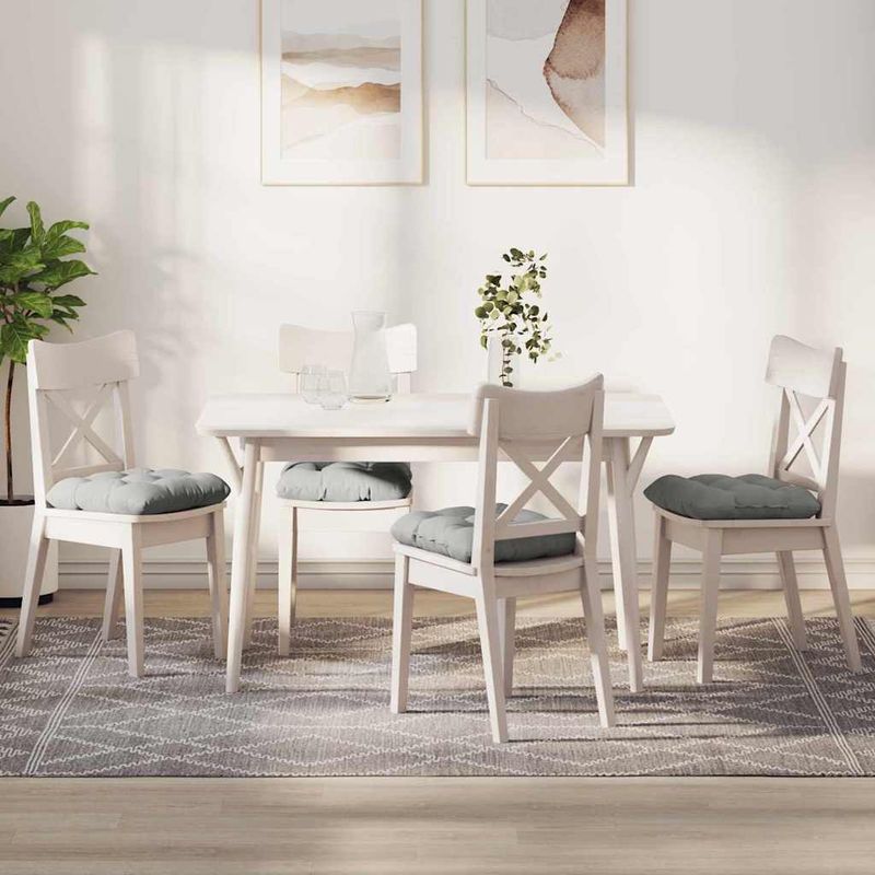 Casa si Gradina - Textile si covoare - Perne si pilote - Perne decorative - Perne de Sezut 4 pcs Gri deschis 45 x 45 cm - Infinity.ro