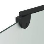 Casa si Gradina - Sanitare - Cazi si cabine de dus - Paravane si usi - Paravan dus Negru 120 x 68 x 130 cm Sticla ESG si aluminiu - Infinity.ro