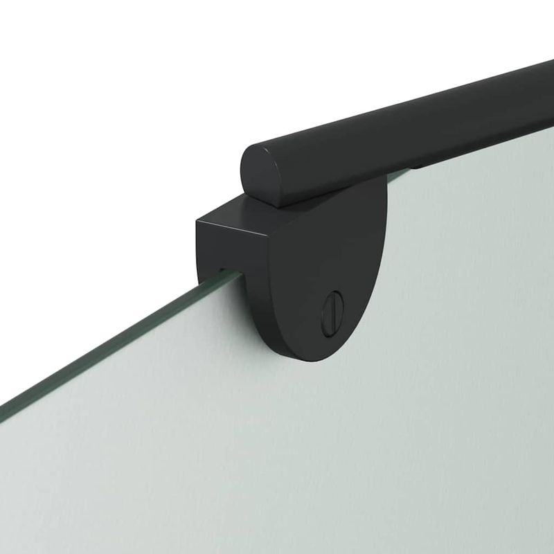 Casa si Gradina - Sanitare - Cazi si cabine de dus - Paravane si usi - Paravan dus Negru 120 x 68 x 130 cm Sticla ESG si aluminiu - Infinity.ro