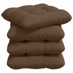 Casa si Gradina - Textile si covoare - Perne si pilote - Perne decorative - Perne de Sezut 4 pcs Maro 45 x 45 x 12 cm tesatura - Infinity.ro