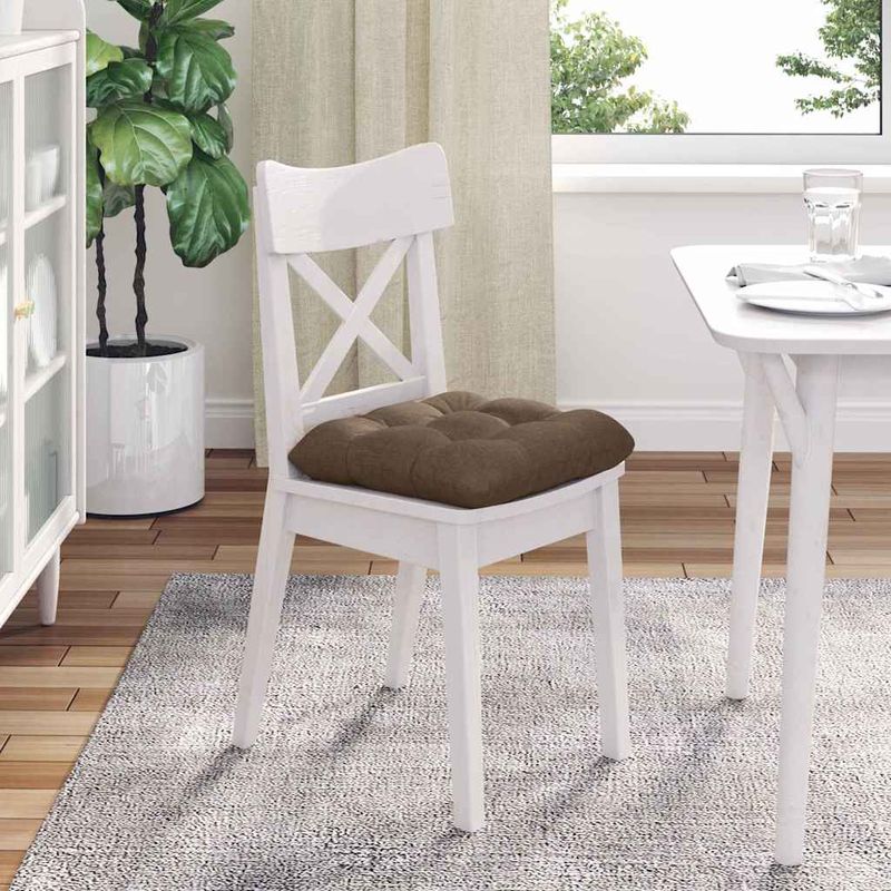 Casa si Gradina - Textile si covoare - Perne si pilote - Perne decorative - Perne de Sezut 4 pcs Maro 45 x 45 x 12 cm tesatura - Infinity.ro