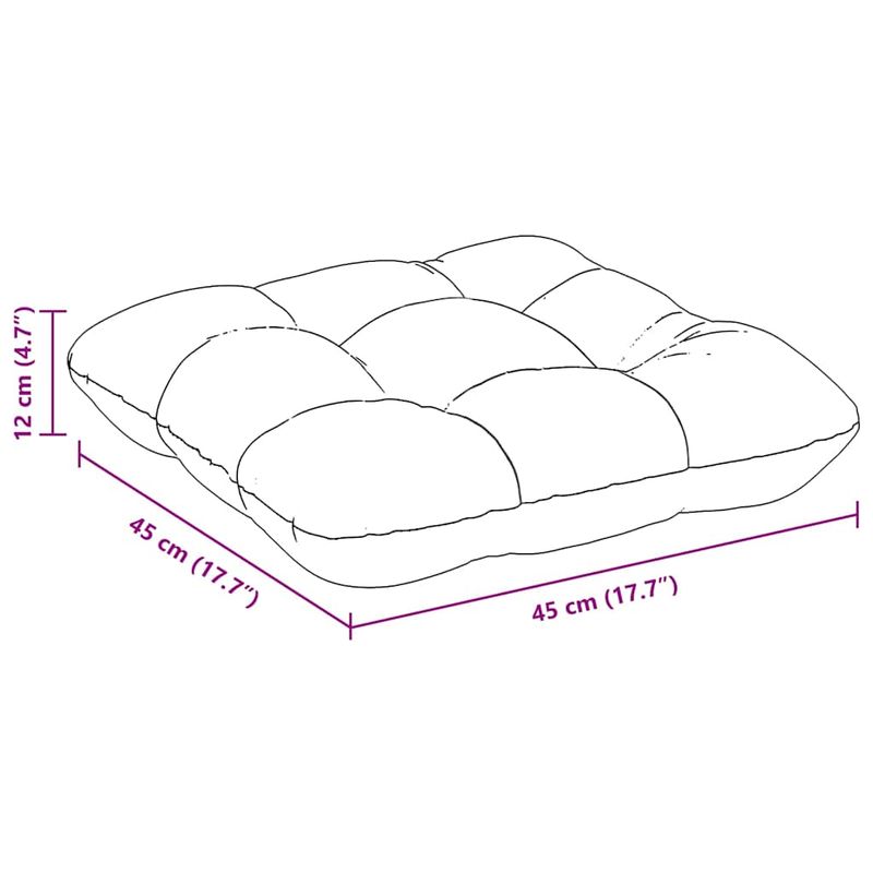 Casa si Gradina - Textile si covoare - Perne si pilote - Perne decorative - Perne de Sezut 4 pcs Maro 45 x 45 x 12 cm tesatura - Infinity.ro