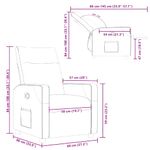 Casa si Gradina - Mobilier - Scaune si fotolii - Fotolii - Fotoliu recliner Gri inchis 69 x 86 x 100 cm tesatura - Infinity.ro