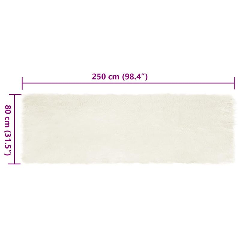 Casa si Gradina - Textile si covoare - Covoare - Covoare casa - Covoare Alb 80 x 250 cm Acrilic, poliester - Infinity.ro