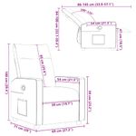 Casa si Gradina - Mobilier - Scaune si fotolii - Fotolii - Fotoliu recliner Gri inchis 69 x 86 x 100 cm tesatura - Infinity.ro