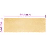 Casa si Gradina - Textile si covoare - Covoare - Covoare casa - Covor Faux din Lana de oaie Crem 80 x 250 cm Poliester - Infinity.ro