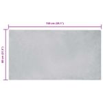 Casa si Gradina - Textile si covoare - Covoare - Covoare casa - Covor din Blana Faux de Iepure Gri 80 x 150 cm Poliester - Infinity.ro