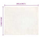 Casa si Gradina - Textile si covoare - Lenjerii de pat - Cearceafuri de pat - Patura din Blana sintetica de Iepure 4 pcs Alb 220 x 240 cm - Infinity.ro