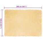 Casa si Gradina - Textile si covoare - Covoare - Covoare casa - Covor Faux din Lana de oaie Crem 200 x 140 cm Poliester - Infinity.ro
