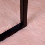 Casa si Gradina - Textile si covoare - Covoare - Covoare casa - Covor Faux din Lana de oaie Roz 240 x 240 cm Poliester - Infinity.ro