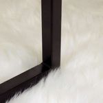 Casa si Gradina - Textile si covoare - Covoare - Covoare casa - Covor Faux din Lana de oaie Alb 120 x 120 cm Poliester - Infinity.ro