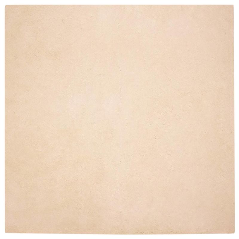 Casa si Gradina - Textile si covoare - Covoare - Covoare casa - Covor din Blana Faux de Iepure Bej 200 x 200 cm Poliester - Infinity.ro