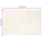 Casa si Gradina - Textile si covoare - Covoare - Covoare casa - Covor din Blana Faux de Iepure Alb 120 x 170 cm Poliester - Infinity.ro