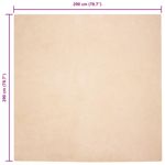 Casa si Gradina - Textile si covoare - Covoare - Covoare casa - Covor din Blana Faux de Iepure Bej 200 x 200 cm Poliester - Infinity.ro