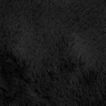 Casa si Gradina - Textile si covoare - Covoare - Covoare casa - Covor din Blana Faux de Iepure Negru 80 x 200 cm Poliester - Infinity.ro
