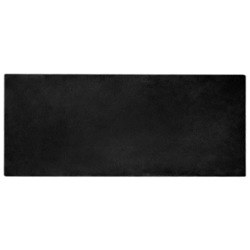 Casa si Gradina - Textile si covoare - Covoare - Covoare casa - Covor din Blana Faux de Iepure Negru 80 x 200 cm Poliester - Infinity.ro