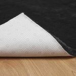 Casa si Gradina - Textile si covoare - Covoare - Covoare casa - Covor din Blana Faux de Iepure Negru 80 x 200 cm Poliester - Infinity.ro